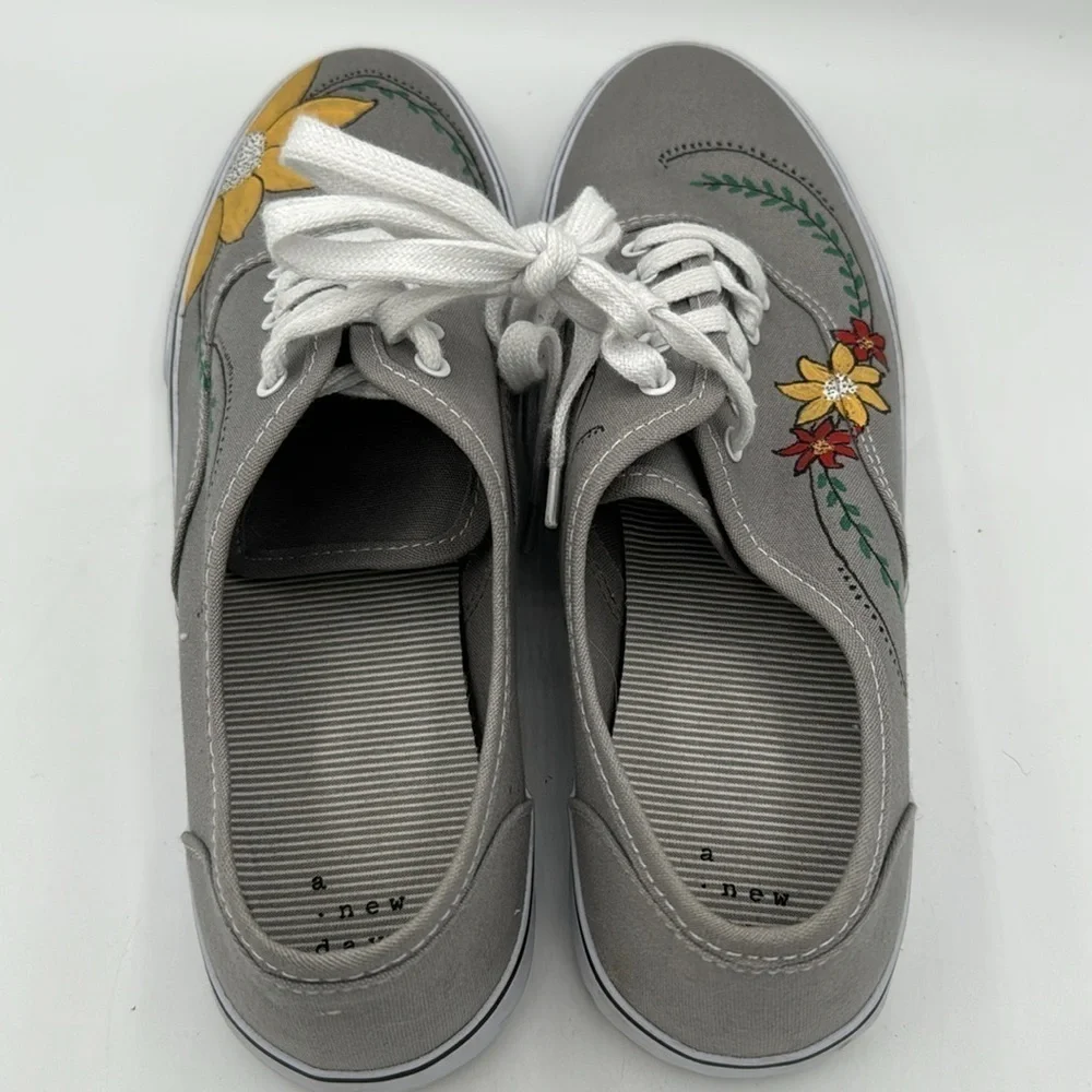 A New Day painted sneakers. Size 11 - cute! Light wear
